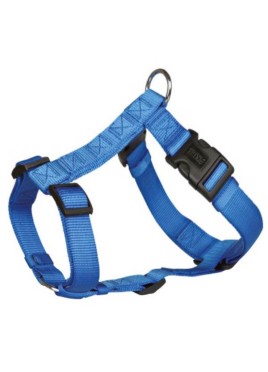 Trixie Classic H Harness Nylon Strap Fully Adjustable M L  Blue